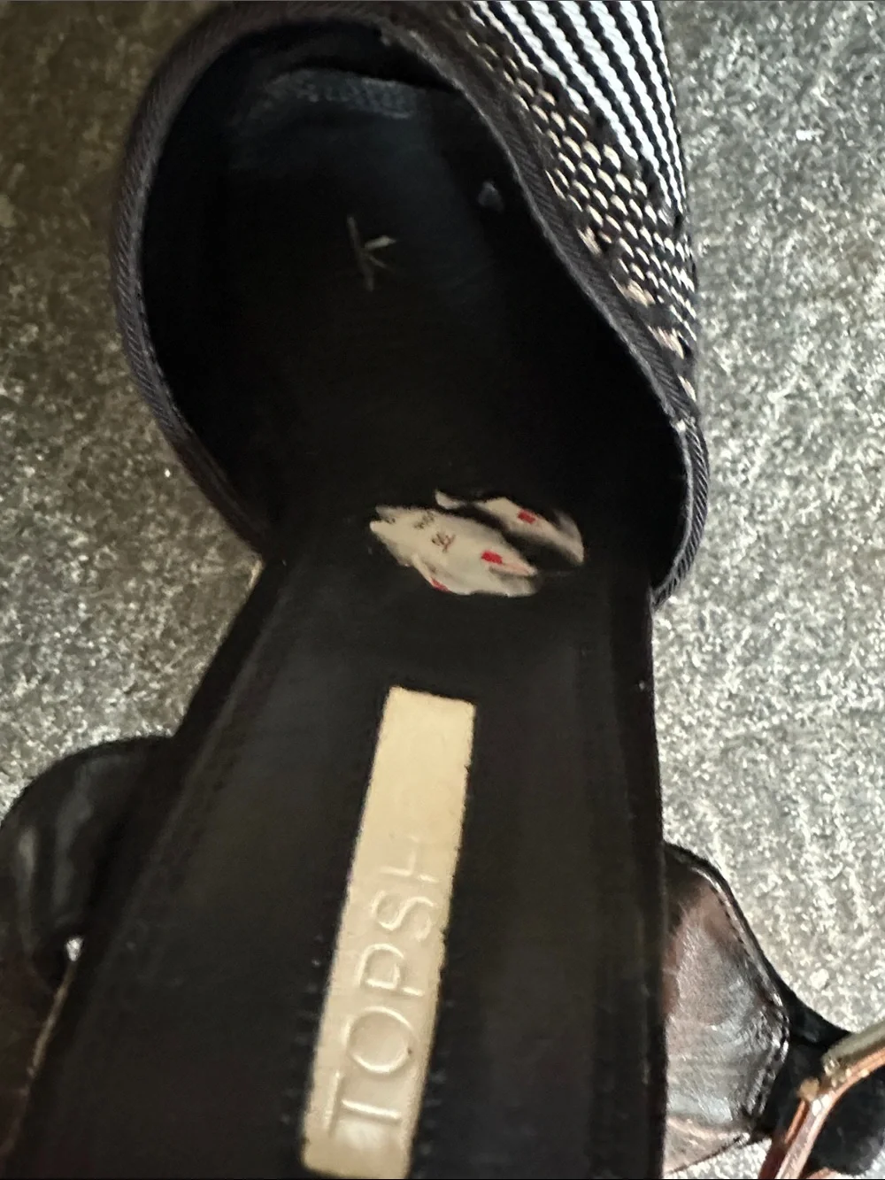 Topshop Black and White Woven Espadrille Wedge Sandals - Picture 2 of 3